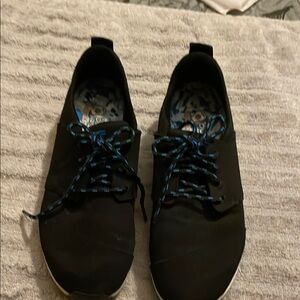 BOBS from Skechers Black Sneakers with Blue Accents
